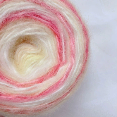 Gradient yarn ball for scarf, 50 g long-section dyed, medium-thin weight
