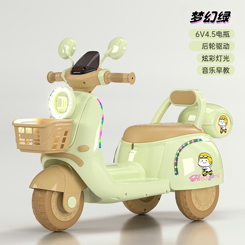 Triciclo Eléctrico Infantil con Control Remoto de Doble Asiento image 11
