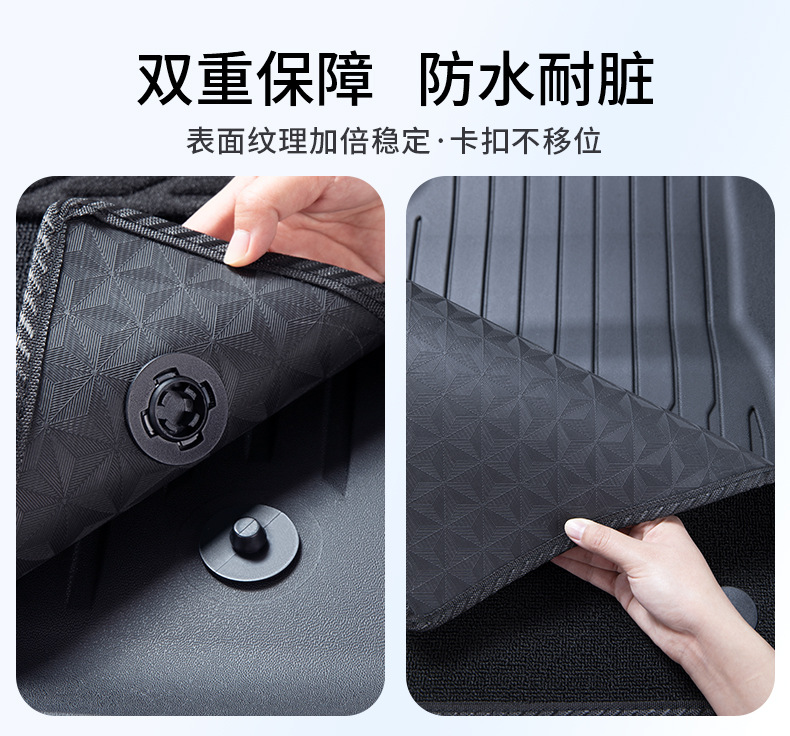 Suitable for the New Modely/3 Injection-Molded Floor Mats, Tesla Car Accessories, Tpe Floor Mats, Front and Rear Trunk Mats