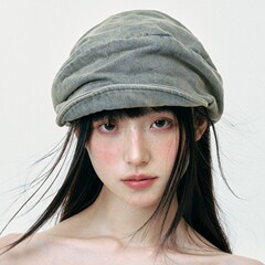新しいスタイルの古いデニムキャスケットキャップ女性のためのレトロ韓国スタイル日本の画家の帽子ストリートファッションひさしキャップ夏