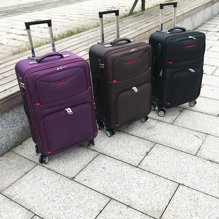 Böyük Həcmli Trolley Çamadan Oxford Parol Kilidli