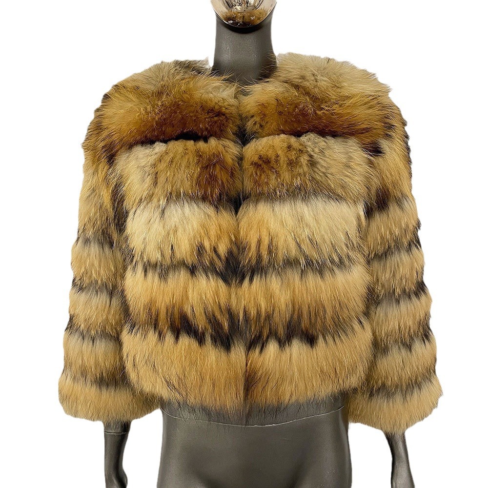 Women's Clothing hot selling winter real fox fur coat women's short fashionable thick warm fur coat_voghion.com
