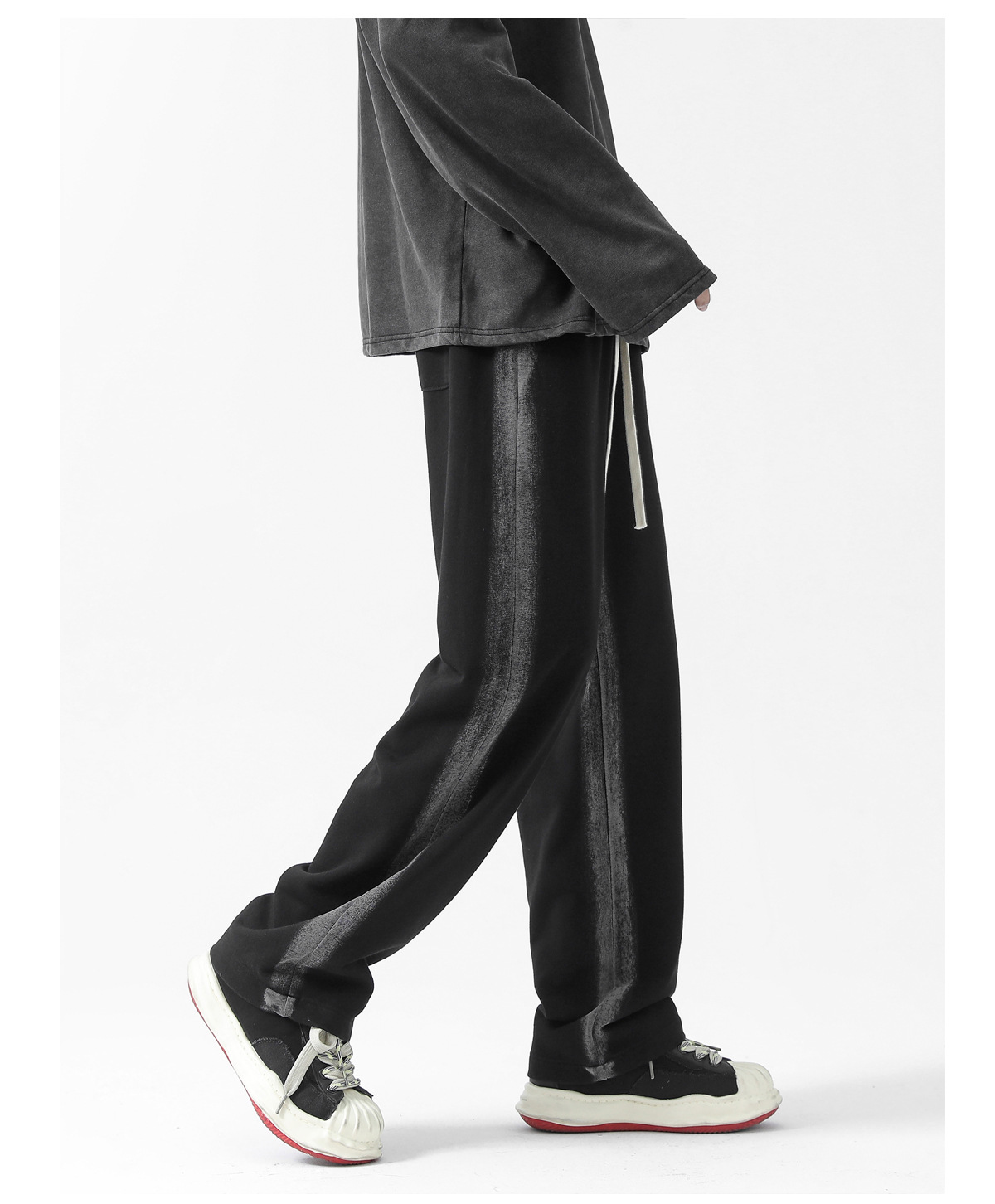 Pantalon de jogging homme décontracté coupe ample droite_voghion.com
