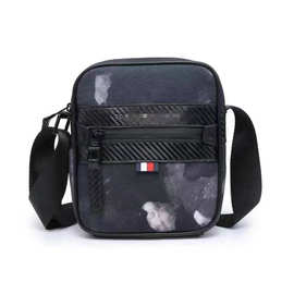 2024新款潮流时尚男士背包斜挎包百搭拉链牛津纺单肩包便携