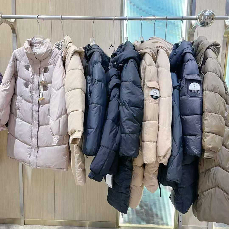 [바바이인 면 코트] 카운터에서 제거된 25 겨울 루즈한 유럽 버전 트렌디 브랜드 여성 다운 면 코트, 외국 무역