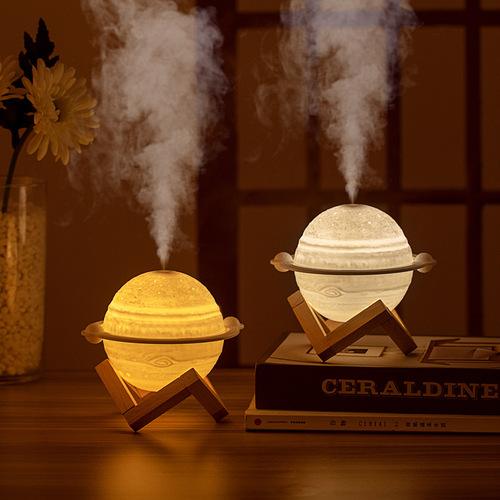 New cross-border USB planet humidifier Jupiter humidifier office bedroom hydrating atmosphere night lamp ornaments