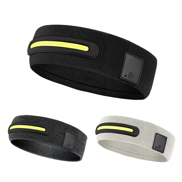 New Led Light-Emitting Headband with Strong Light, Lumen Lighting, Rechargeable Sweat-Absorbent Outdoor-Specific Long-Life Luminous Headlight