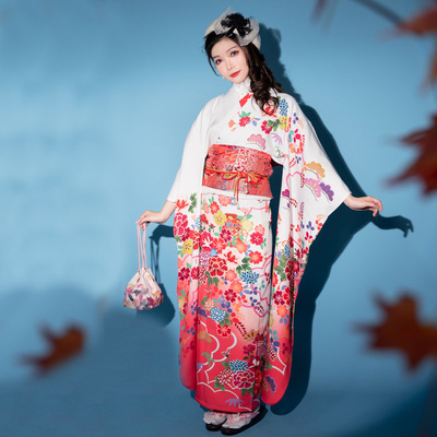 Japan kimono formal wear Vibration Sleeves tradition 160 suit Vibration Sleeves photograph Japan Gods girl Photo kimono