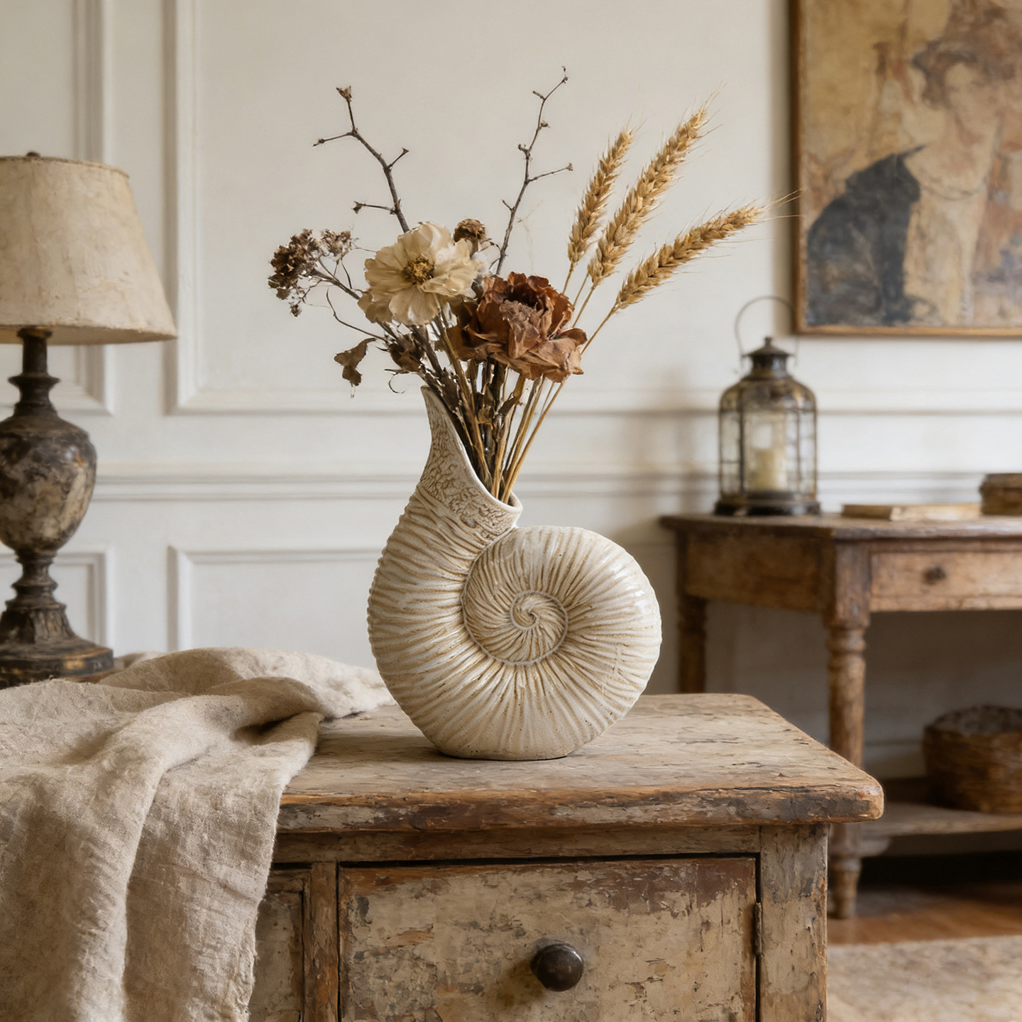 Vaso a spirale di grande impatto, decorazione scultorea in ceramica · Valorizza istantaneamente il tuo spazio_voghion.com