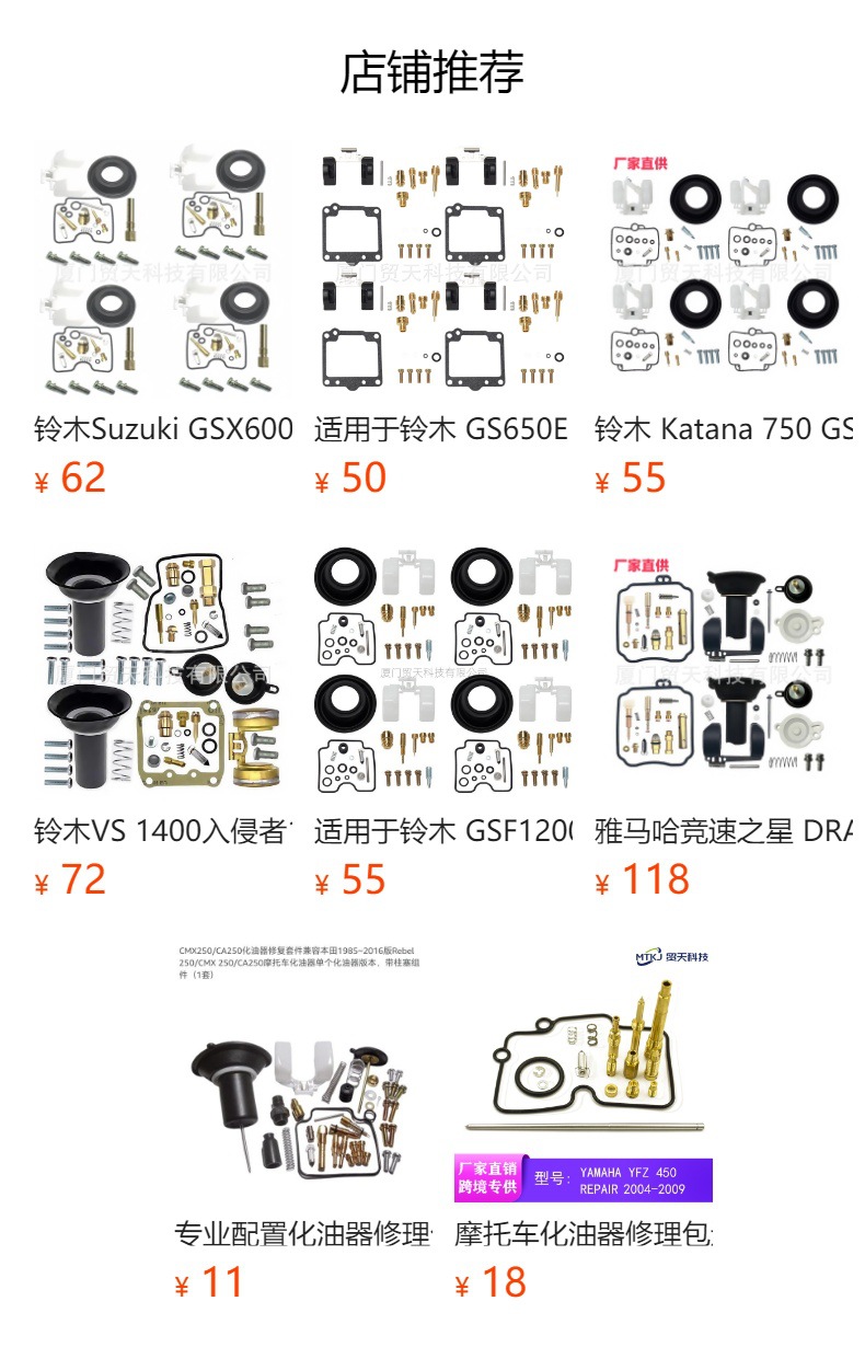 Suzuki GSX INAZUMA 750 GSX750 1998-2001 Carburetor Repair Kit