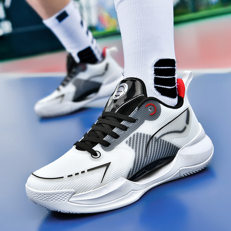 Mesh breathable basketball ultra light shock-absorbing sneakers
