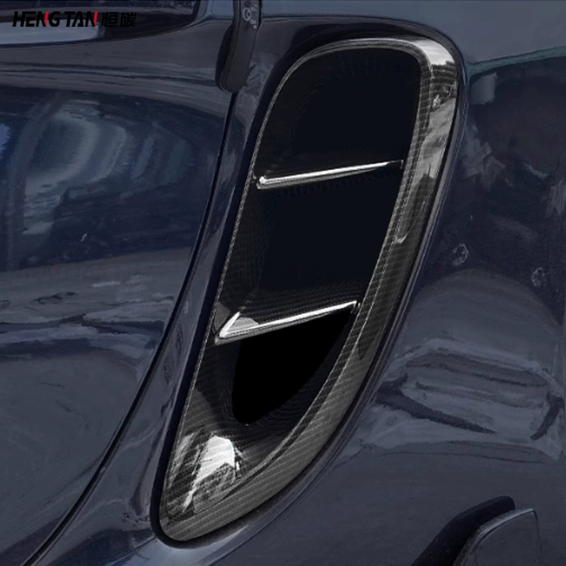 Applicable to Porsche 718 Cayman Kaman Boxster carbon fiber -side outlet air outlet airfield car accessories