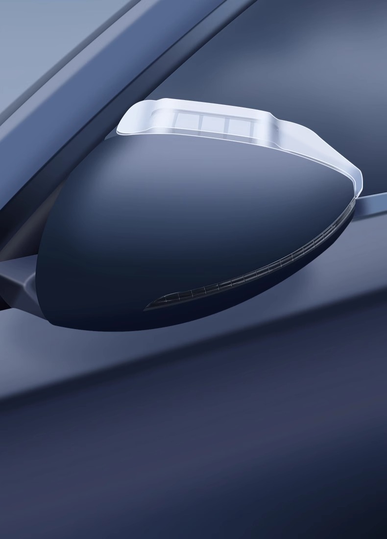 Rain eyebrow rearview mirror rain eyebrow car rainproof artifact reversing mirror rain baffle widened large number universal