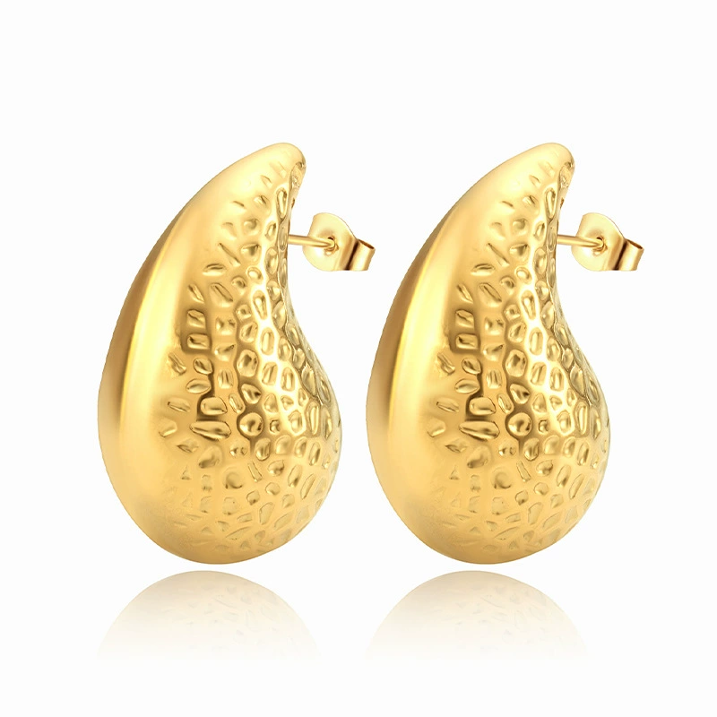 Серьги из нержавеющей стали, европейский стиль, 18 К, оптовая продажа