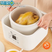 4大容量可炖整鸡炖盅隔水炖锅家用全自动煲汤电蒸锅2.5蒸炖一体