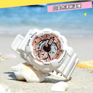 Ins Style Electronic Watch Men's and Women's Student Watch Korean Style Simple High Beauty Waterproof Multifunctional Sports Watch