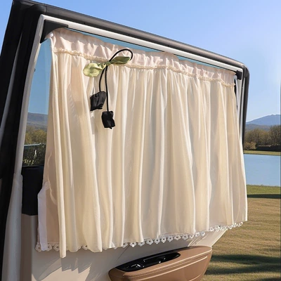 Suction Cup Car Sunshade Baby Sun Protection Curtain Car Privacy Curtain Rear Baby Sleeping Car Curtain