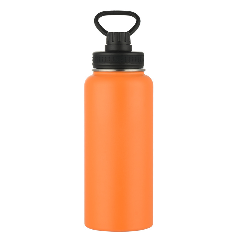 Gran capacidad superventas europeo y americano 304 Acero inoxidable paja espacio olla aislamiento taza deportes hervidor portátil mango taza