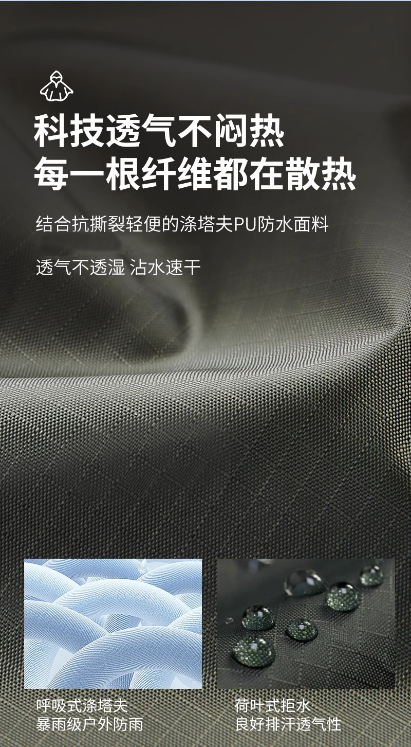 Cape raincoat sunshade multifunctional 3-in-1 ground mat backpack mountaineering outdoor camouflage tactical hooded cape poncho