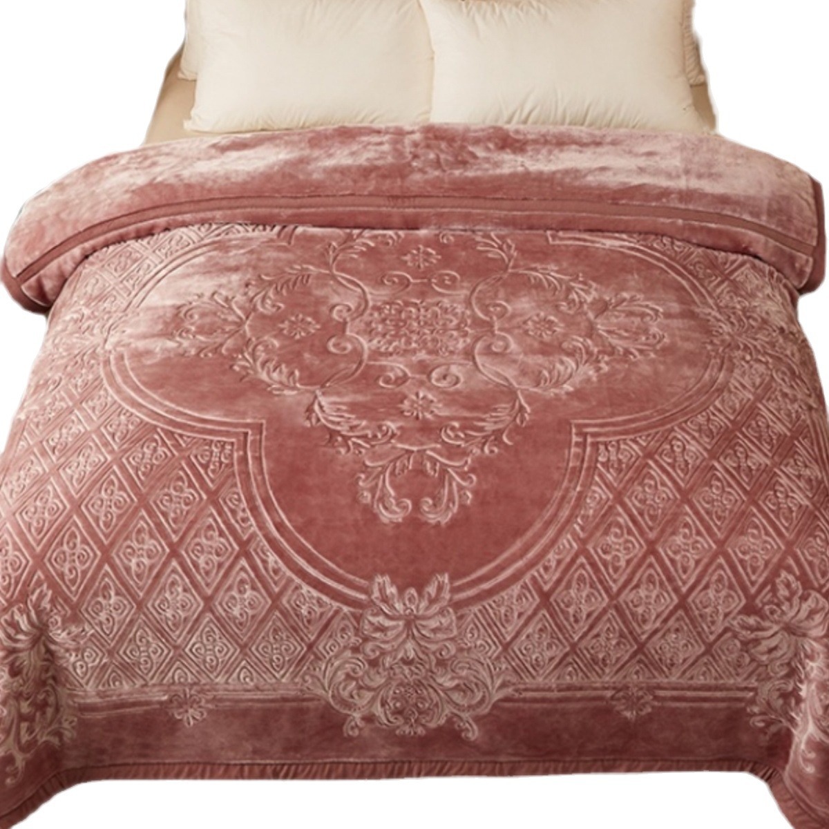 양각 웨딩 담요 라셀 담요 퀼트 9KG 겨울 더블 두꺼운 따뜻한 산호 양털 기타