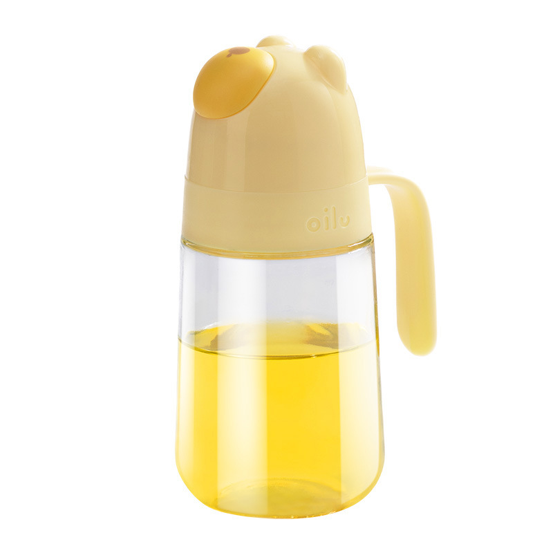 Home cute automatic foldable capacious hermetic oil dispenser