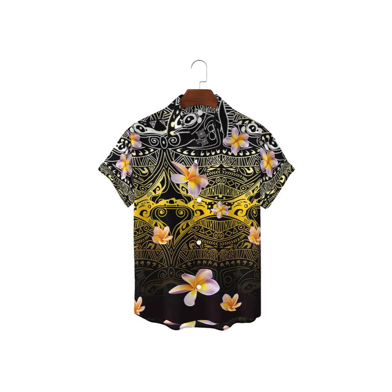 2025 New Hot Cross-border 3D Shirt Summer Printed Hawaiian Shirt Men's Source Factory
