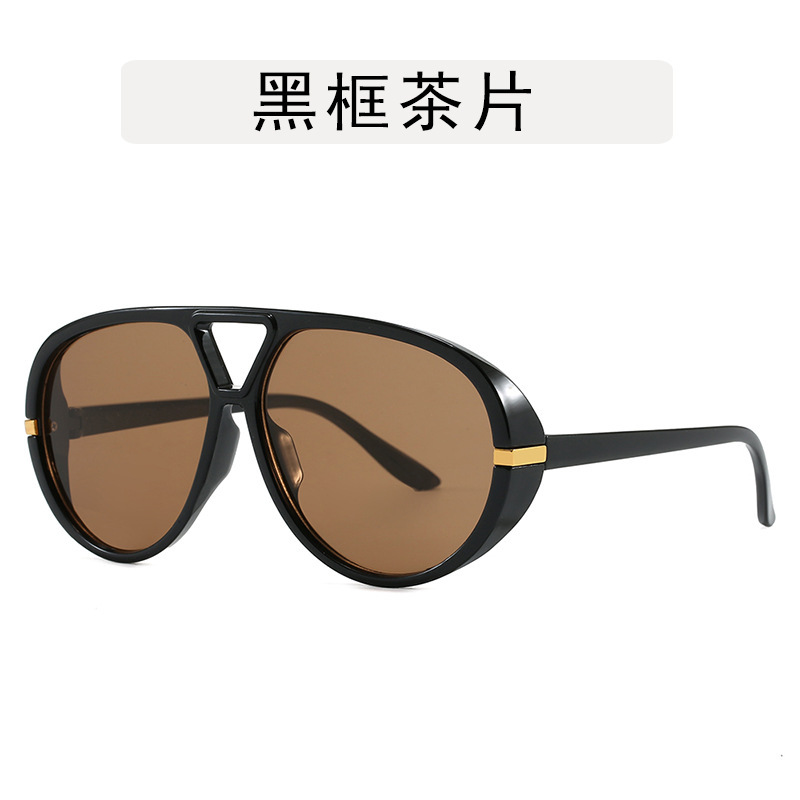 大框蛤蟆太阳镜 新款欧美ins太阳眼镜个性时尚墨镜高级感走秀眼镜|undefined
