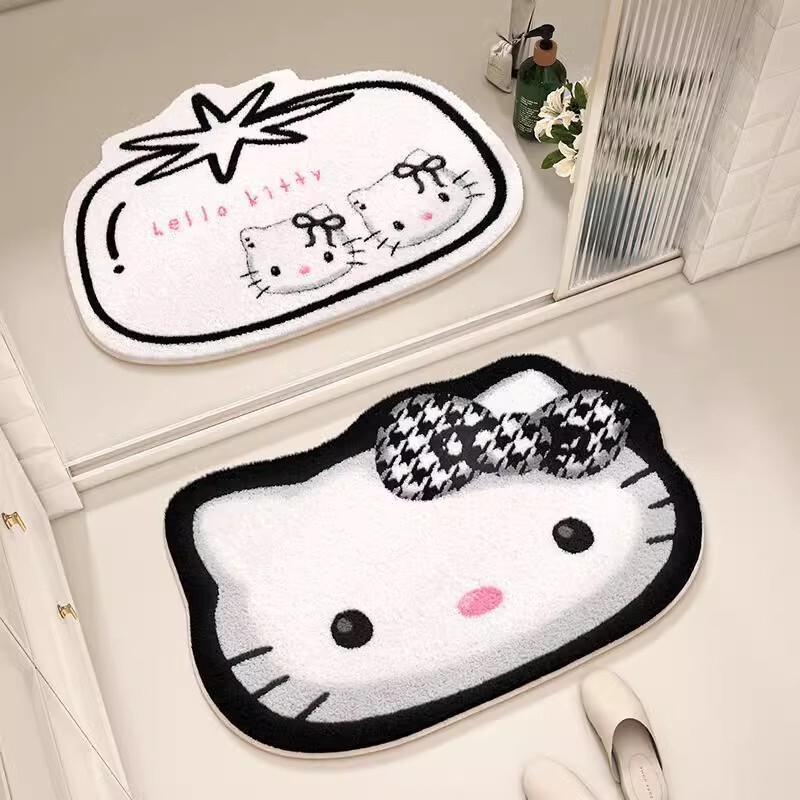 漫画のケイティ猫はカシミヤのマットのように吸水滑り止めの浴室の入り口のマットが家に入ると玄関マットの現物を管理しやすい|undefined