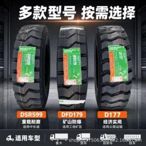 Double Star Explosion-Proof Mining Tires 1200R20 1100R20 1000R20 900R20 for Heavy-Duty Dump Trucks and Mining Vehicles