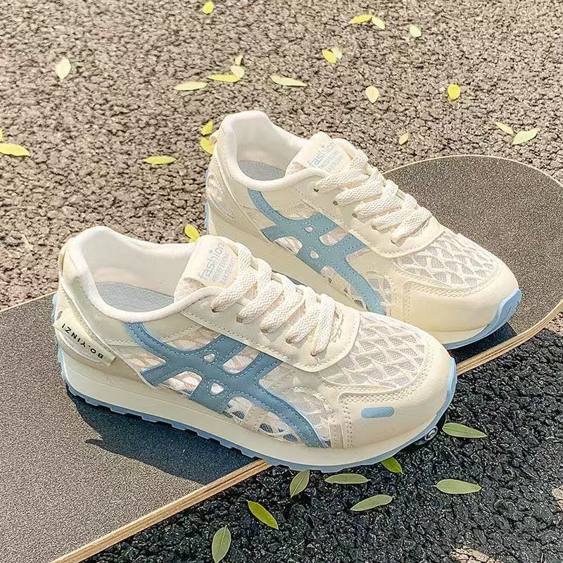 Women's white mesh running shoes, versatile casual 2026 new summer hollow-out walking shoes, breathable mesh sports shoes for women Women's white mesh running shoes, versatile casual 2026 new summer hollow-out walking shoes, breathable mesh sports shoes for women