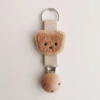 Apricot color (with hole wooden cap) flat coffee color bears