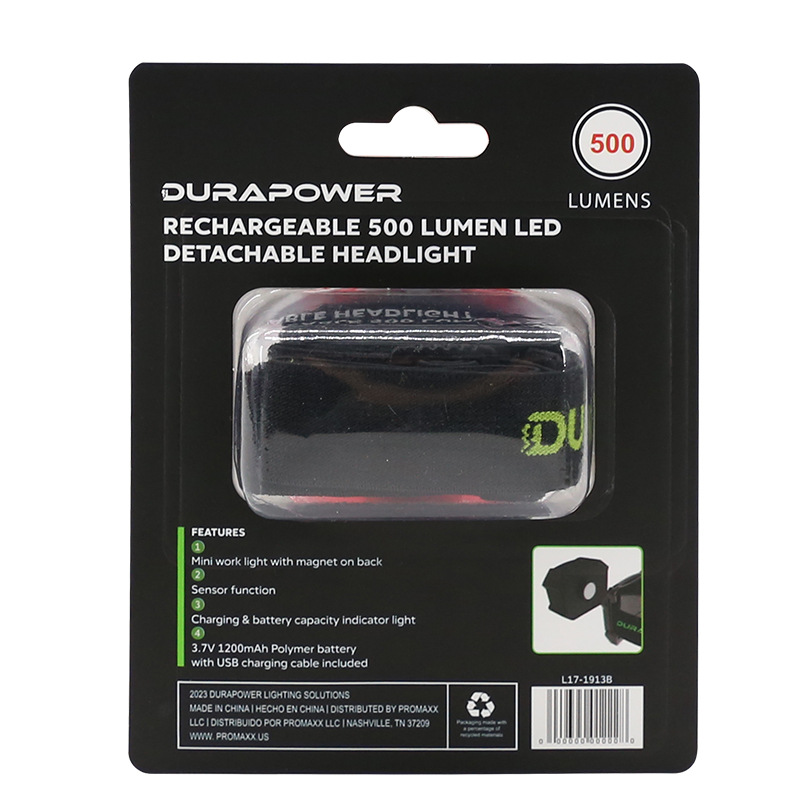 DURAPOWER Headlight Strong Light Super Bright Charging Car Repair Work Light Headwear Induction Auto Repair Repair Light Machine Repair Light