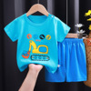 Children's short sleeve T-shirt, summer set for early age, cotton sleeves suitable for men and women, with short sleeve, children's clothing