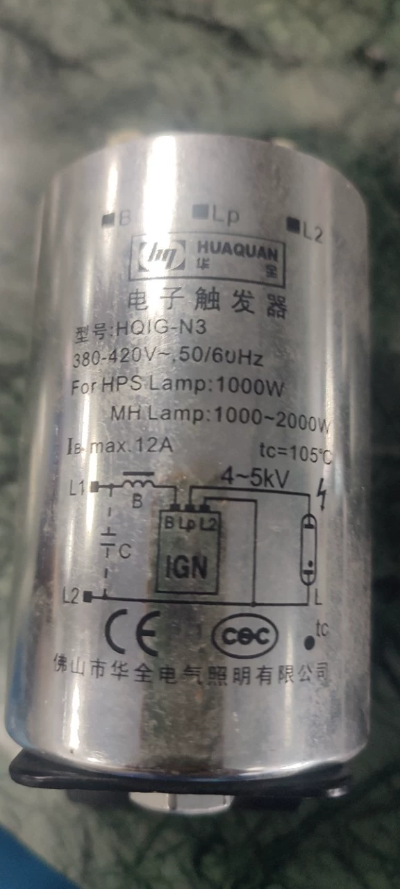 Electronic starter, 2000W