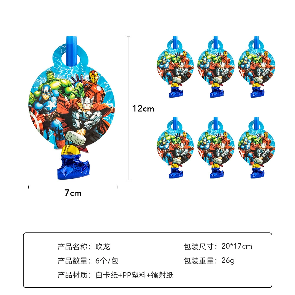The Avengers, children's triangular set, mask, tableware, Birthday gift