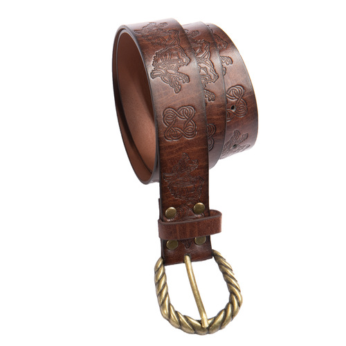 Cross-border hot sale Viking Fenrir embossed belt medieval retro knight belt COSPLAY stage props