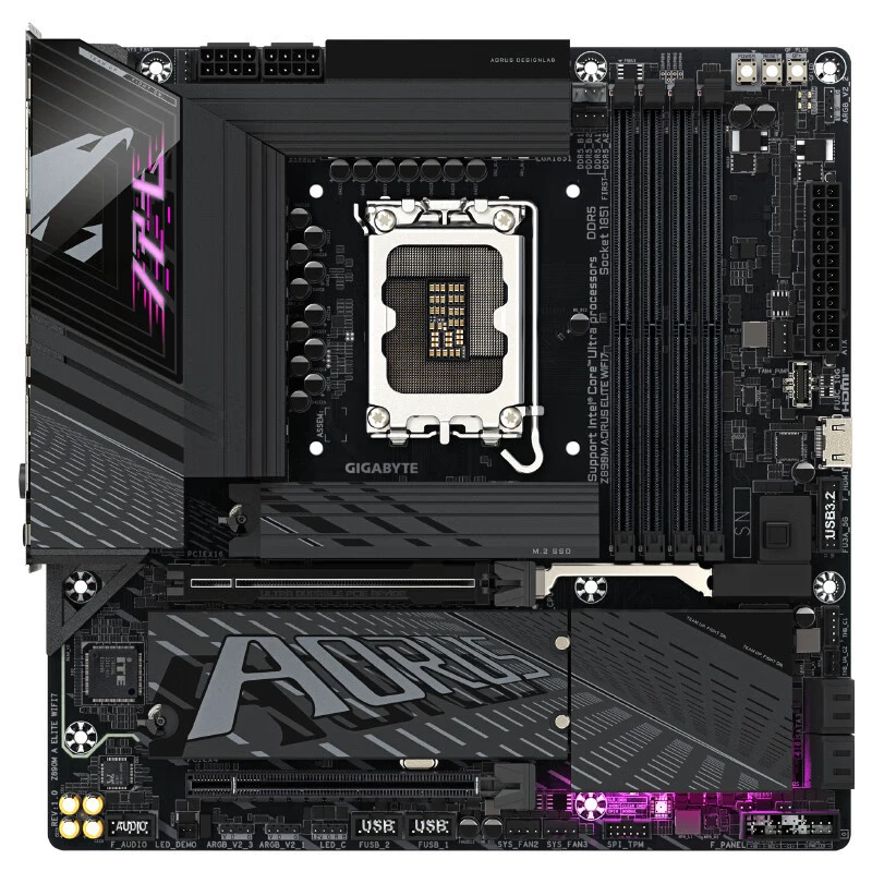 Маленькая скульптура Z890M AORUS Elite WiFi7 DDR5 материнская плата поддерживает ЦП