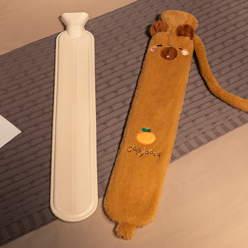 Bolsa de agua caliente de invierno almohada de tira larga almohada para niñas dormir piernas para dormir cama de peluche dormitorio de estudiantes cama caliente de invierno image 8