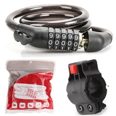 Neutral password lock metal alloy steel lock mountain bike five-position bicycle lock wire chain lock 8762
