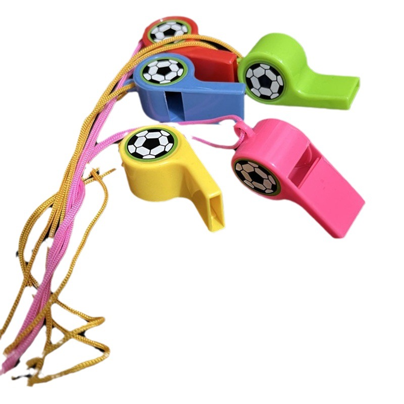Factory direct sporting goods plastic 12 whistle toys cheer refueling referee whistle promotion wholesale