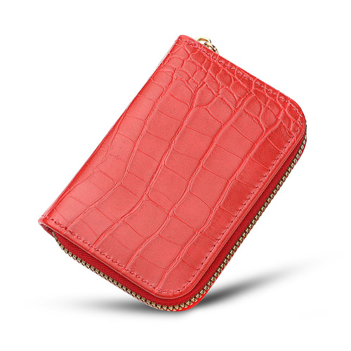  new accordion card holder women's coin purse men's multi-card slot pu pickup case zipper small wallet driver's license bag