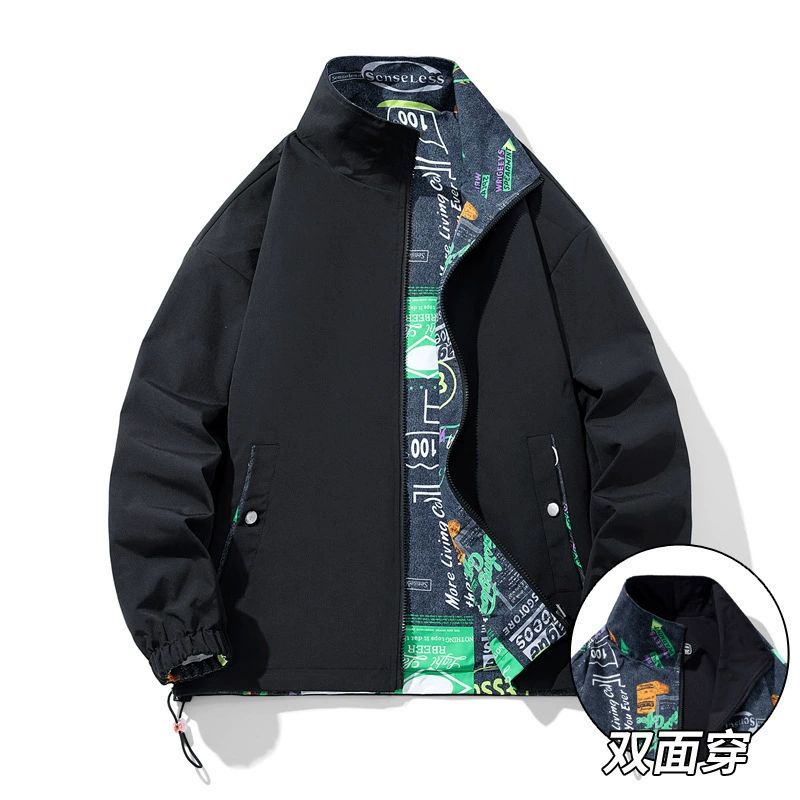 Men's double-sided universal spring jacket, trend of season, high-quality style