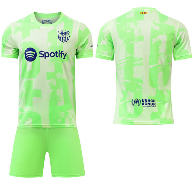 Conjunto de Uniforme de Fútbol 2425 Nuevo Jersey del Barcelona Local y Visitante Número 9 Lewandowski Número 10 Yarmar