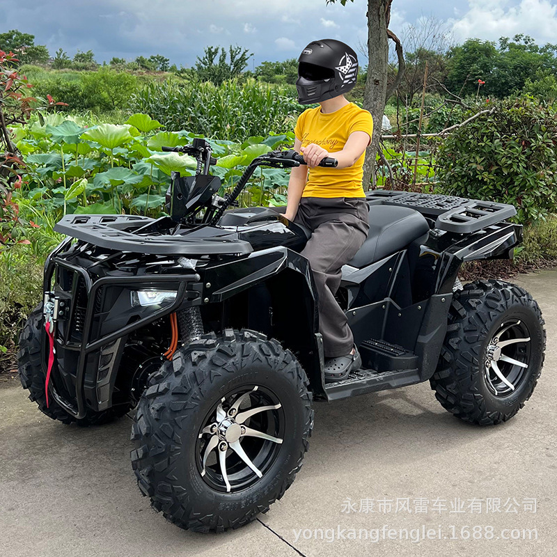 Cuatrimoto Eléctrica ATV 4WD Todoterreno 10000W de Hierro y Plástico con Transmisión por Eje image 3