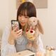 British jeli Birthday Cake Bonnie Rabbit Doll Plush Toy Girl Birthday Gift Strawberry Dessert Doll Girl