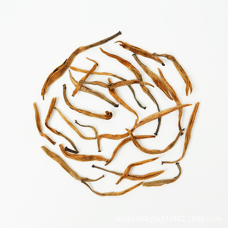 云南滇红大金芽红茶 凤庆特级单芽 金毫显露 蜜香甘醇 散装