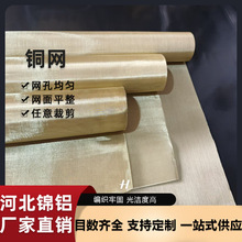 黄铜网10-250目防静电接地金属网电磁屏蔽信号油漆过滤编织铜丝网