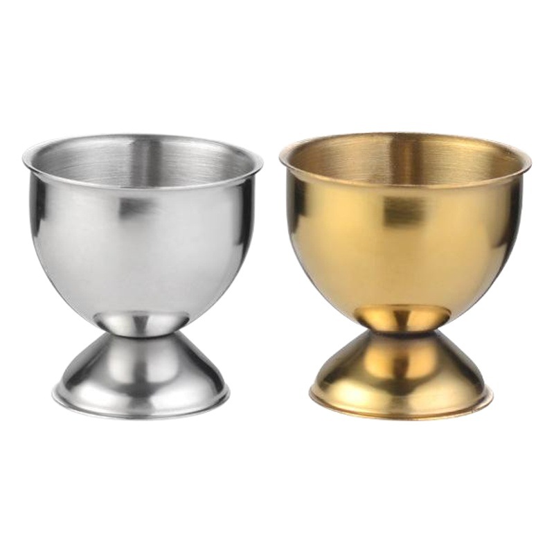 Bandeja de huevos de acero inoxidable soporte de huevo creativo soporte de huevo taza de huevo utensilios de mesa de comedor copa de vino blanco de acero inoxidable pequeña copa de vino