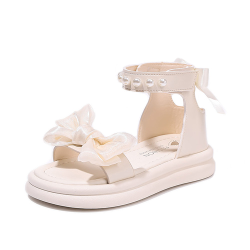 Girls' Summer Sandals, Princess Style, Children's Shoes for Girls, 2025 Summer Soft-Soled Kids' Shoes, Little Girls' Beach Sandals