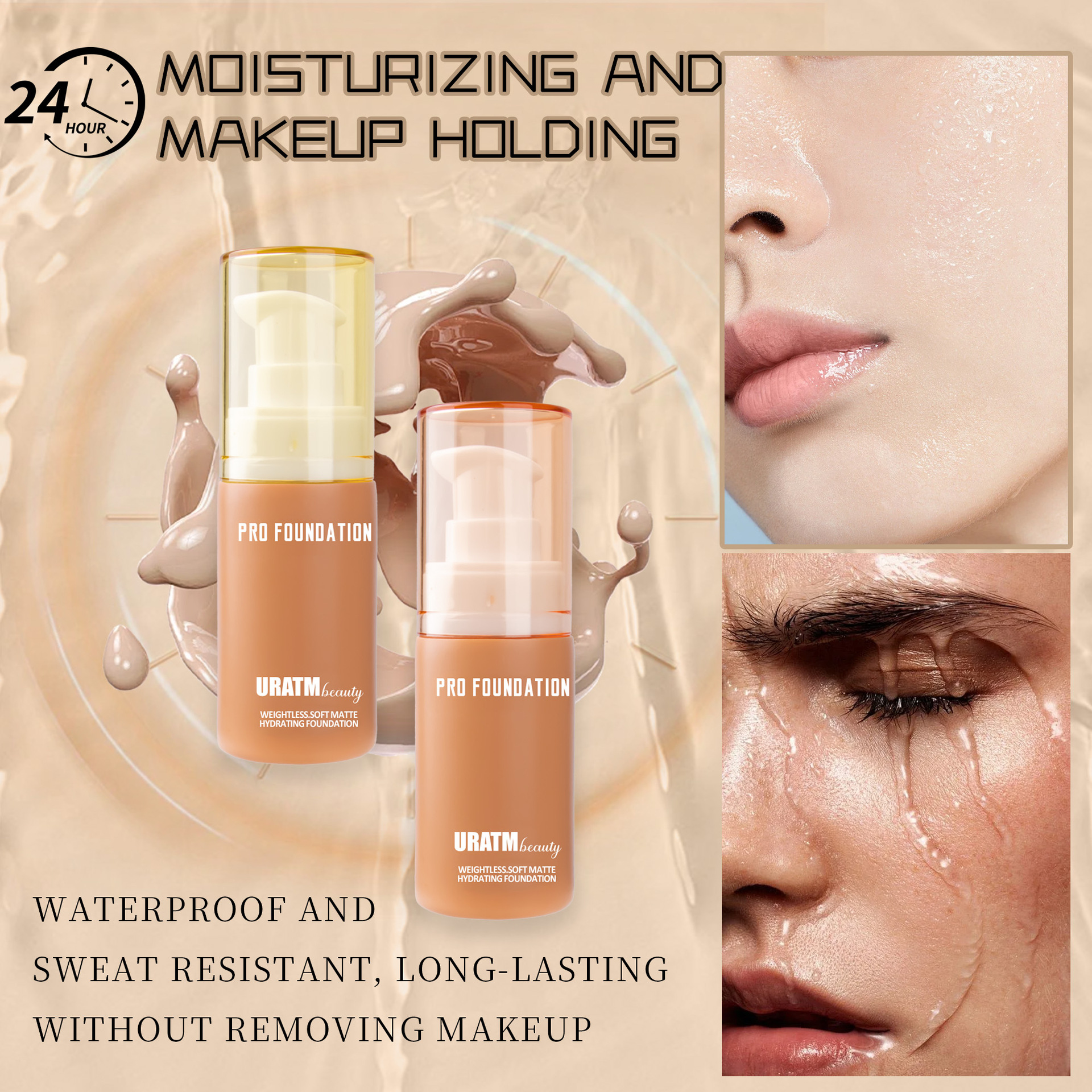 Cross-border makeup foundation, matte concealer, long-lasting makeup without smudge, pore-invisible foundation, European and American makeup foundation cream undefined